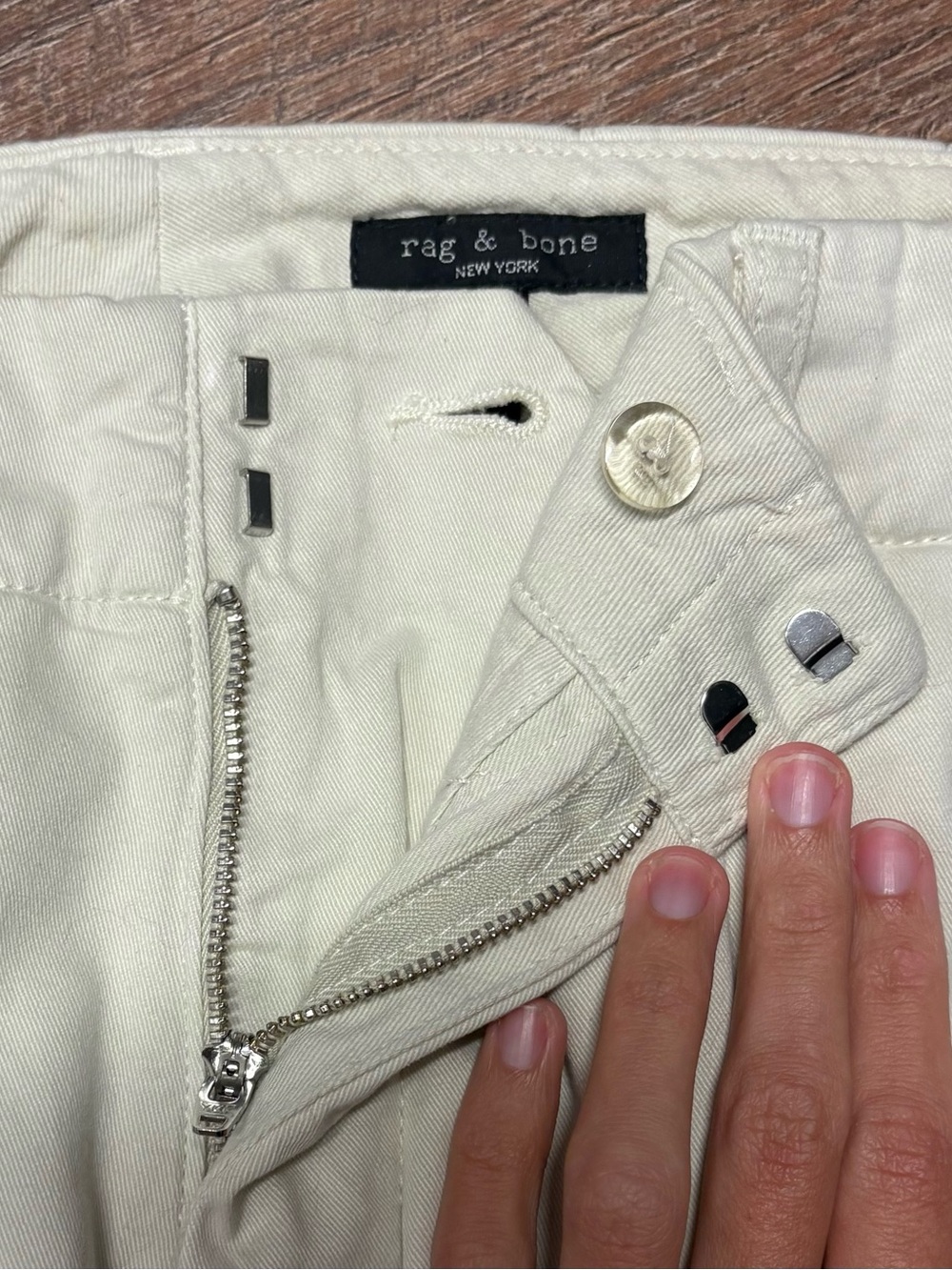 Rag & Bone Donavan Cropped Wide Leg Pants/Trousers In Turtledove Size 6 - Picture 3 of 6